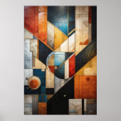 Geometrie des Abstrakten Posters Poster (Vorne)