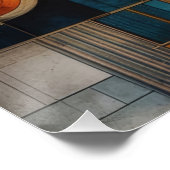 Geometrie des Abstrakten Posters Poster (Ecke)