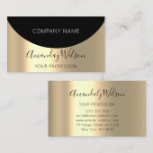 Geometrie des Beruflichen Minimalismus für Gold-Me Visitenkarte (Vorne/Hinten)