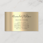 Geometrie des Beruflichen Minimalismus für Gold-Me Visitenkarte (Rückseite)