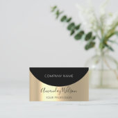 Geometrie des Beruflichen Minimalismus für Gold-Me Visitenkarte (Stehend Vorderseite)