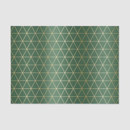 Geometrie des grünen Triangle Seidenpapier (Vorderseite)