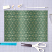 Geometrie des grünen Triangle Seidenpapier (Handwerk)