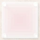 Geometrie des roten Quadrats Glasuntersetzer (Rückseite)