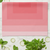 Geometrie des roten Quadrats Küchentuch (Gefaltet)