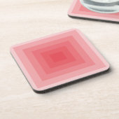 Geometrie des roten Quadrats Untersetzer (Linke Seite)