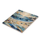 Geometrie des Sonnenuntergangs Ozean Moderne Abstr Fliese (Seite)