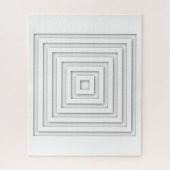 Geometrie des weißen Quadrats Puzzle (Vertikal)