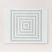 Geometrie des weißen Quadrats Puzzle (Horizontal)