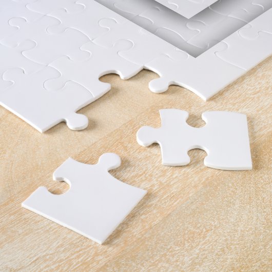 Geometrie des weißen Quadrats Puzzle (Seite)