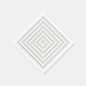 Geometrie des weißen Quadrats Serviette (Ecke)