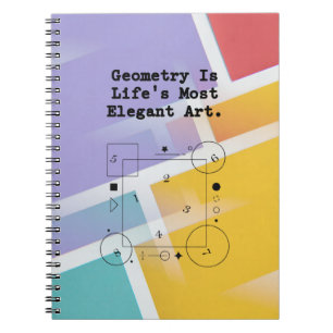 Geometrie - Die elegante Kunst des Lebens Mathem Notizblock