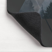 Geometrie Dreiecke Misty Fores Mousepad (Ecke)