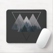 Geometrie Dreiecke Misty Fores Mousepad (Mit Mouse)