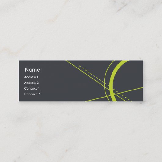 Geometrie - dünn mini visitenkarte (Vorderseite)