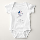 Geometrie einer Circle Math Geometry Educational Baby Strampler (Vorderseite)