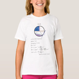 Geometrie einer Circle Math Geometry Educational T-Shirt