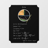 Geometrie einer Schaltplanvorlage Fensteraufkleber (Blatt)
