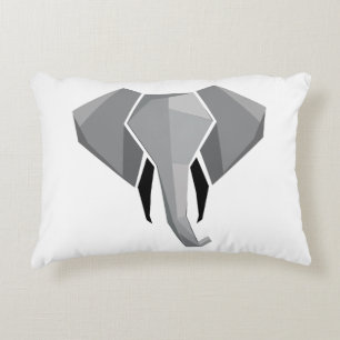 Geometrie Elephant Head Dekokissen