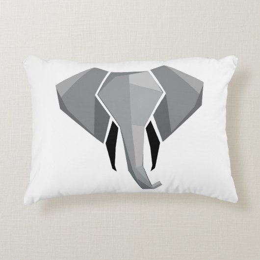 Geometrie Elephant Head Dekokissen (Vorderseite)