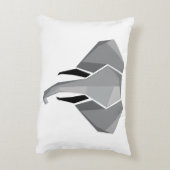 Geometrie Elephant Head Dekokissen (Rückseite(Vertikal))