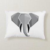 Geometrie Elephant Head Dekokissen (Rückseite)