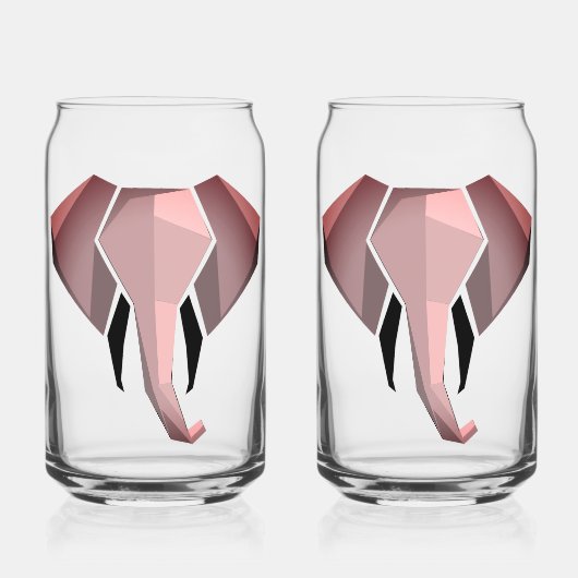 Geometrie Elephant Head Dosenglas (Vorderseite)