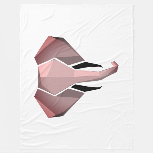 Geometrie Elephant Head Fleecedecke (Vorderseite)