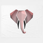 Geometrie Elephant Head Fleecedecke (Vorderseite (Horizontal))