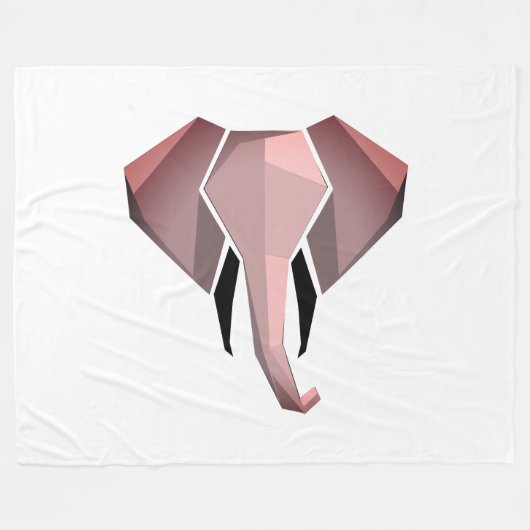 Geometrie Elephant Head Fleecedecke (Vorderseite (Horizontal))