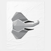 Geometrie Elephant Head Fleecedecke (Vorderseite)