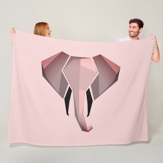 Geometrie Elephant Head Fleecedecke (Beispiel)