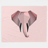 Geometrie Elephant Head Fleecedecke (Vorderseite (Horizontal))