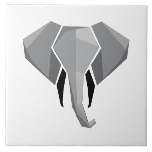 Geometrie Elephant Head Fliese