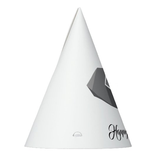 Geometrie Elephant Head Geburtstag Partyhütchen (Links)