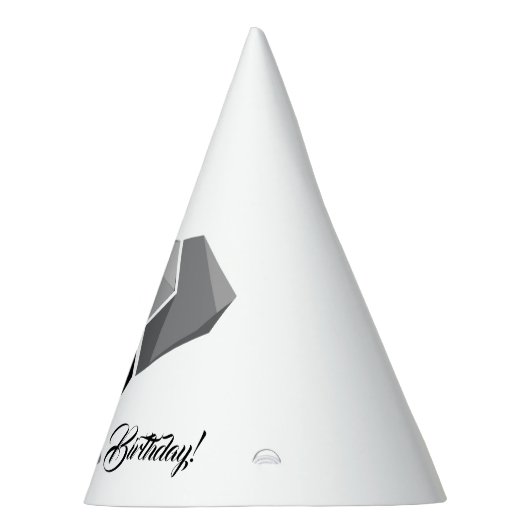 Geometrie Elephant Head Geburtstag Partyhütchen (Rechts)