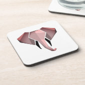 Geometrie Elephant Head Getränkeuntersetzer (Linke Seite)