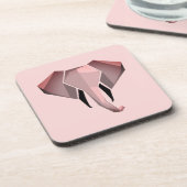 Geometrie Elephant Head Getränkeuntersetzer (Linke Seite)