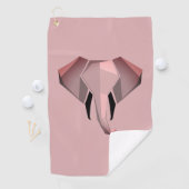 Geometrie Elephant Head Golfhandtuch (Insitu)