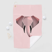 Geometrie Elephant Head Golfhandtuch (Insitu)
