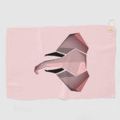 Geometrie Elephant Head Golfhandtuch (Horizontal)