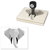 Geometrie Elephant Head Gummistempel (Stempel)