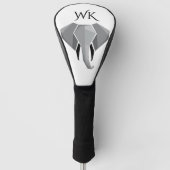 Geometrie Elephant Head initialed Golf Headcover (Vorderseite)