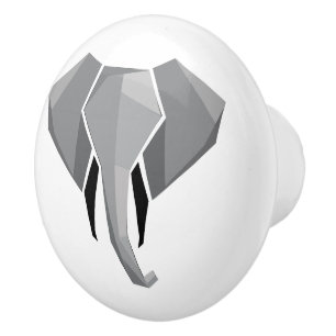 Geometrie Elephant Head Keramikknauf