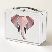 Geometrie Elephant Head Metall Brotdose (Vorderseite)