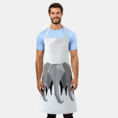 Geometrie Elephant Head Schürze (Getragen)