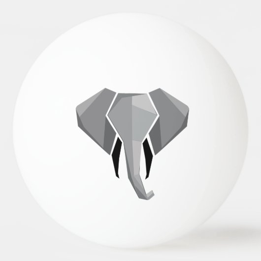 Geometrie Elephant Head Tischtennisball (Vorderseite)