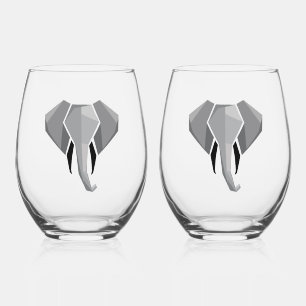 Geometrie Elephant Head Weinglas Ohne Stiel