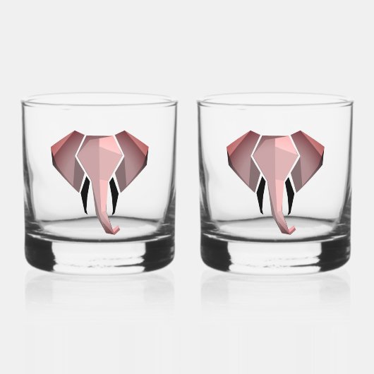 Geometrie Elephant Head Whiskyglas (Vorderseite)
