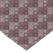 Geometrie ethnisches Patchwork braun burgunderrot  Tischdecke (Schrägansicht)